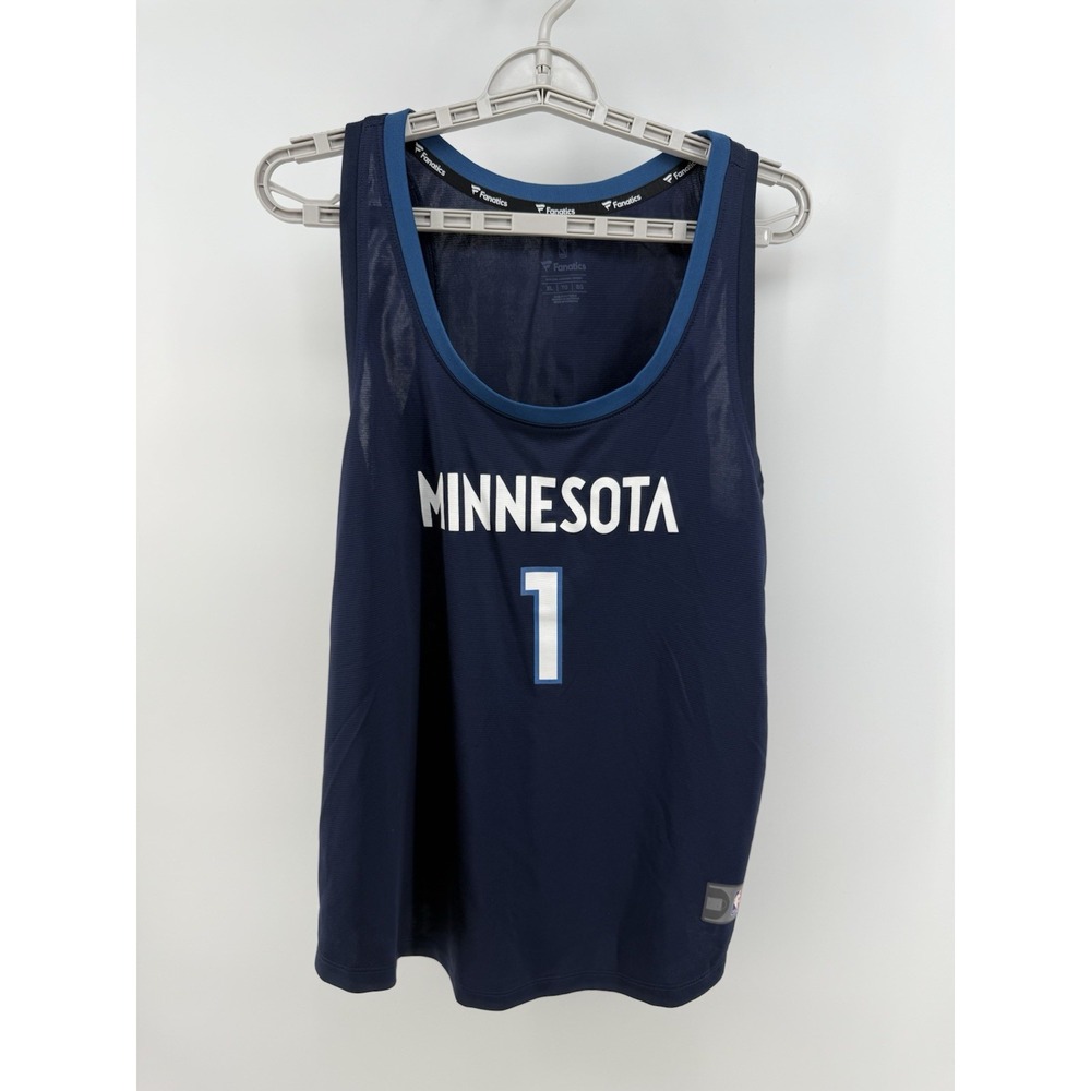 Fanatics Anthony Edwards #1 Timberwolves Fastbreak Jersey Women's  XL Blue‎